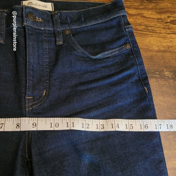 Madewell Jeans Size 28 Skinny 9" Mid Rise Tummy Control Woodland Wash MA938 - Picture 9 of 13